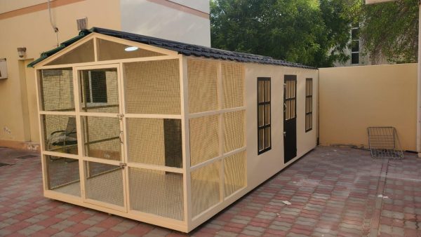 Luxury Large Dog House –Waterproof Classic White & Black Spacious